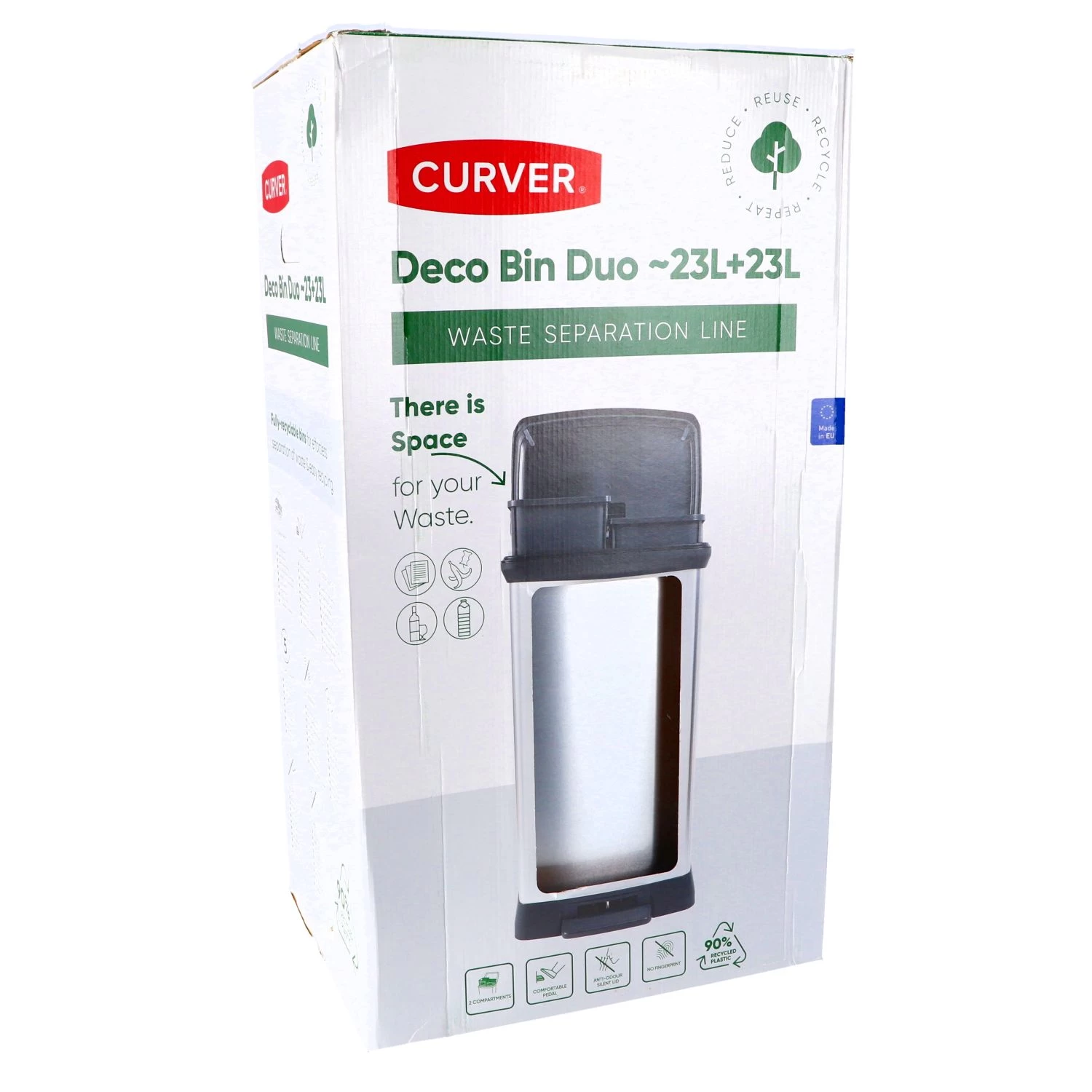 Decobin Duo 23L/23L Zilver Metallic 8 Decobin Duo 23L/23L Zilver Metallic - Afbeelding 8