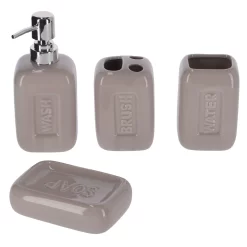 Merkloos Badkamerset 4-delig