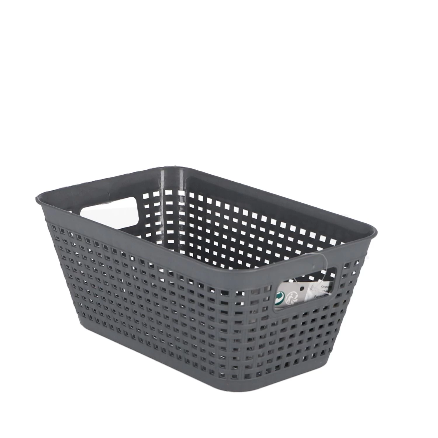 Opbergmand 25,5X16X11 Cm Assorti Grijs Of Zwart 2 Opbergmand 25,5X16X11 Cm Assorti Grijs Of Zwart - Afbeelding 2