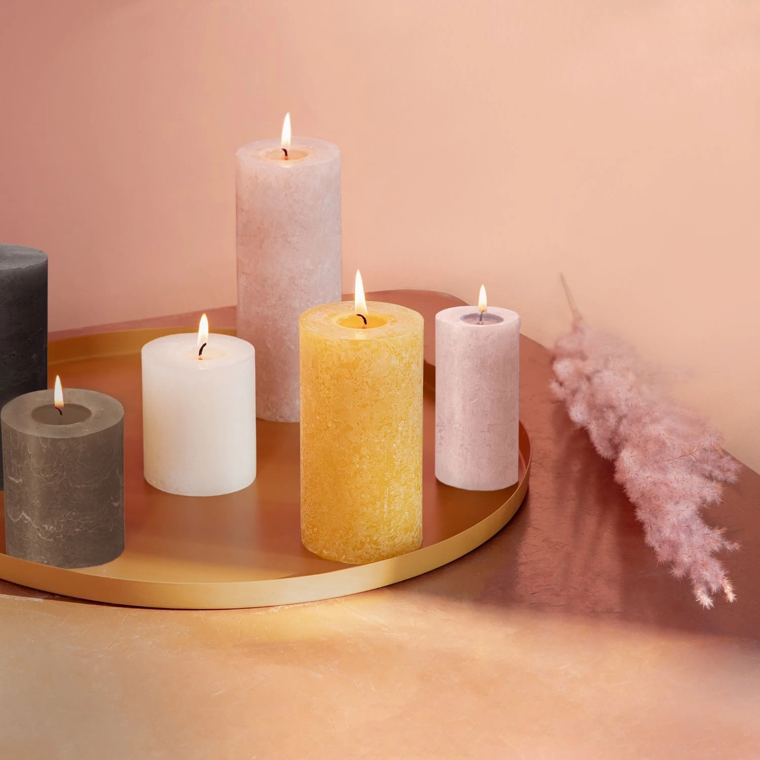 Bolsius Rustiek Stompkaars Honinggeel 130x68 Mm 2 Bolsius Rustiek Stompkaars Honinggeel 130x68 Mm - Afbeelding 2