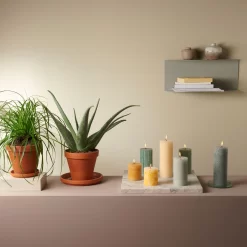 Bolsius Rustiek Stompkaars Zandgrijs 80x68 Mm -NL-Huis & Thuis 101 0321 2 1 1