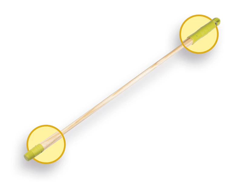 Linea Houten Steel Met Schroefdraad 130 Cm 3 Linea Houten Steel Met Schroefdraad 130 Cm - Afbeelding 3