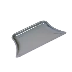 Luva Stofblik Metaal Luxe Grijs