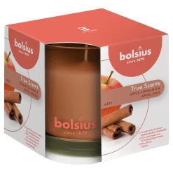 Bolsius True Scents Geurkaars In Glas Appel-kaneel95x95 Mm
