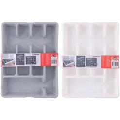 Alpina Bestekbak Uitschuifbaar 2 Assorti Wit Grijs 10 Alpina Bestekbak Uitschuifbaar 2 Assorti Wit Grijs -NL-Huis & Thuis 101 0620 1 2