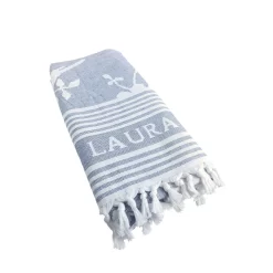 Laura Ashley Hamamdoek Elveden Midnight Uni 90 X 180 Cm