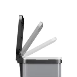 Hailo Öko Duo Plus Pedaalemmer 2X9L Metallic Grijs 7 Hailo Öko Duo Plus Pedaalemmer 2X9L Metallic Grijs -NL-Huis & Thuis 101 1612 4 1