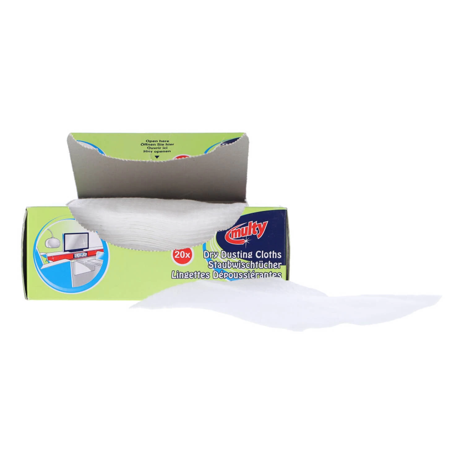Multy Vloerdoekjes Droog 20 Stuks 5 Multy Vloerdoekjes Droog 20 Stuks - Afbeelding 5