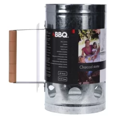 BBQ Starter Metaal Ø16 X 27,5 Cm Met Houten Handvat
