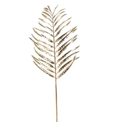 Merkloos Kunstbloem Areca Palm Goud 85 Cm