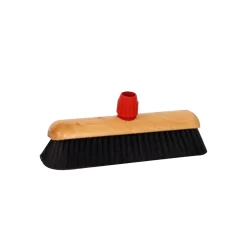 Kamerveger Zwart Kunsthaar 29 Cm Met Steelhouder L