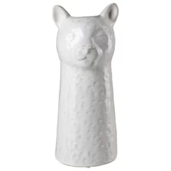 Gusta Vaas Luipaard Ø10 Cm 6 X 26 Cm Wit