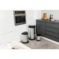 Curver Decobin Pedaalemmer Ovaal 20L Zilver -NL-Huis & Thuis 101 5376 5 1