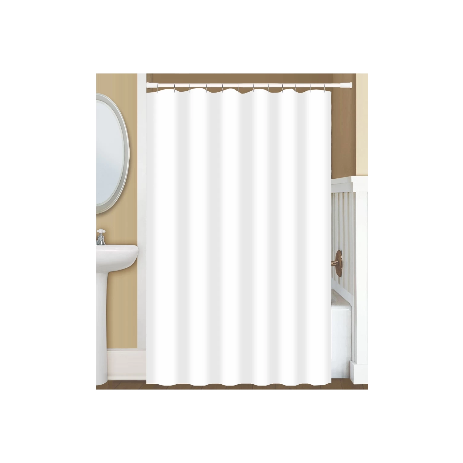 Dutch House Douchegordijn Wit 180X200 Anti Schimmel 1 Dutch House Douchegordijn Wit 180X200 Anti Schimmel