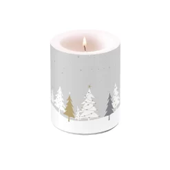 Ambiente Kaars Groot Nacht Bomen Grijs