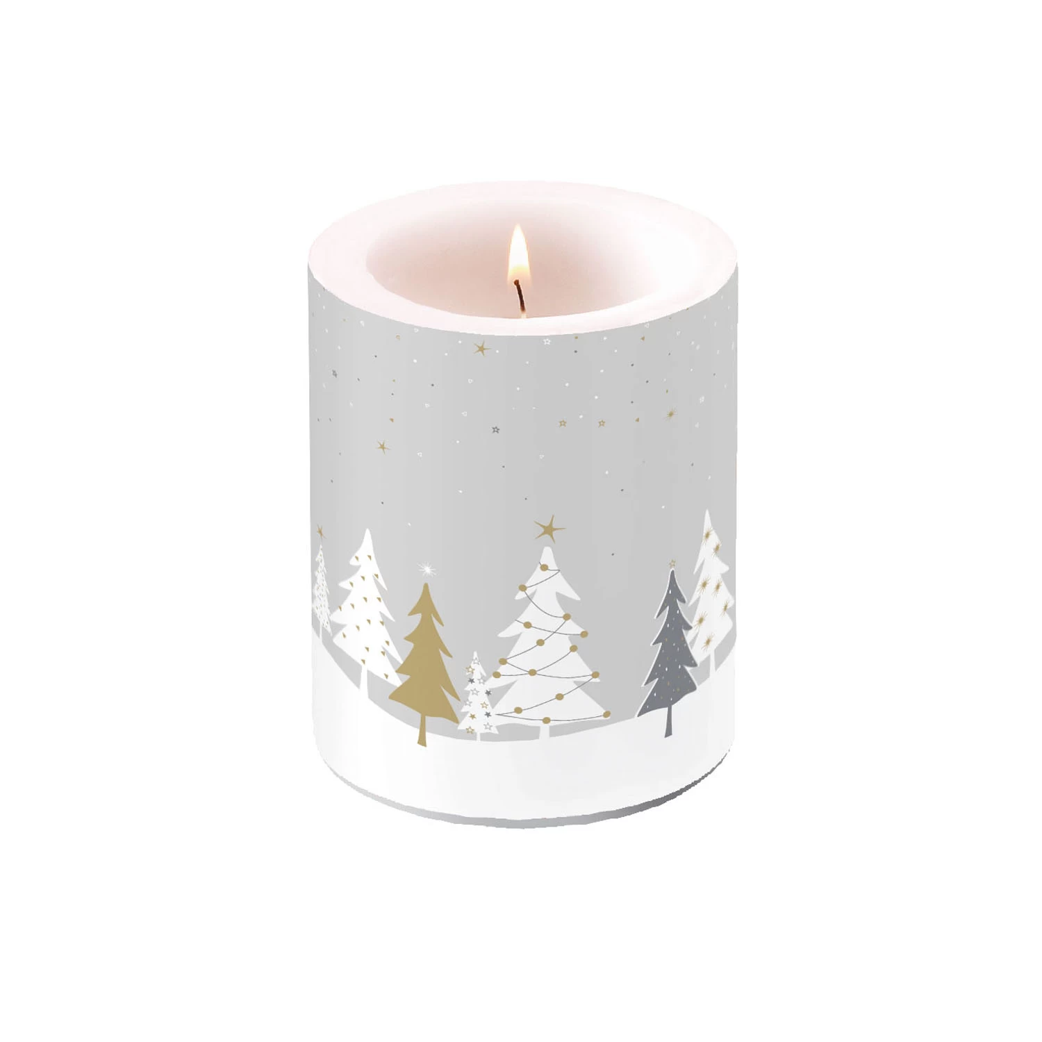 Ambiente Kaars Groot Nacht Bomen Grijs 1 Ambiente Kaars Groot Nacht Bomen Grijs