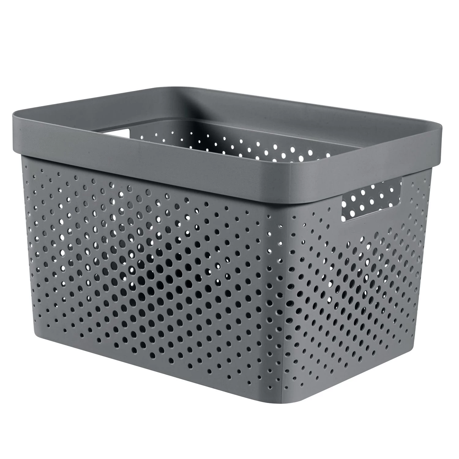 Curver Infinity Dots Opbergmand 17 L Antraciet 1 Curver Infinity Dots Opbergmand 17 L Antraciet