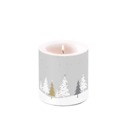 Ambiente Kaars Klein Nacht Bomen Grijs
