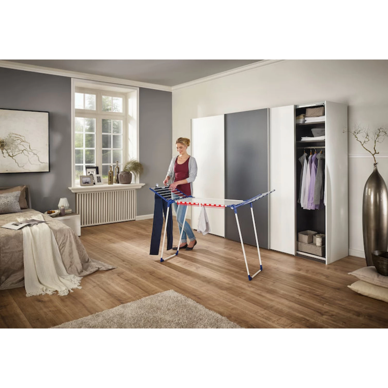 Leifheit Pegasus 150 Solid Slim Droogrek 4 Leifheit Pegasus 150 Solid Slim Droogrek - Afbeelding 4