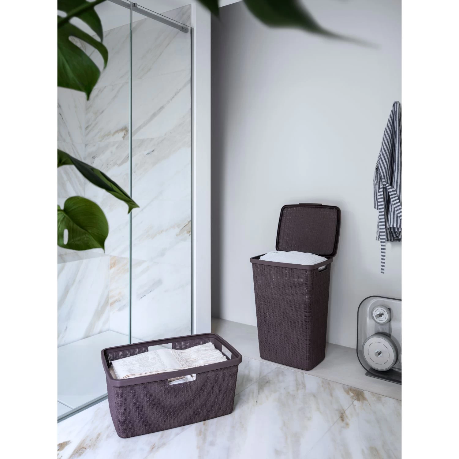 Curver Jute Wasmand 46L Deep Shadow 2 Curver Jute Wasmand 46L Deep Shadow - Afbeelding 2