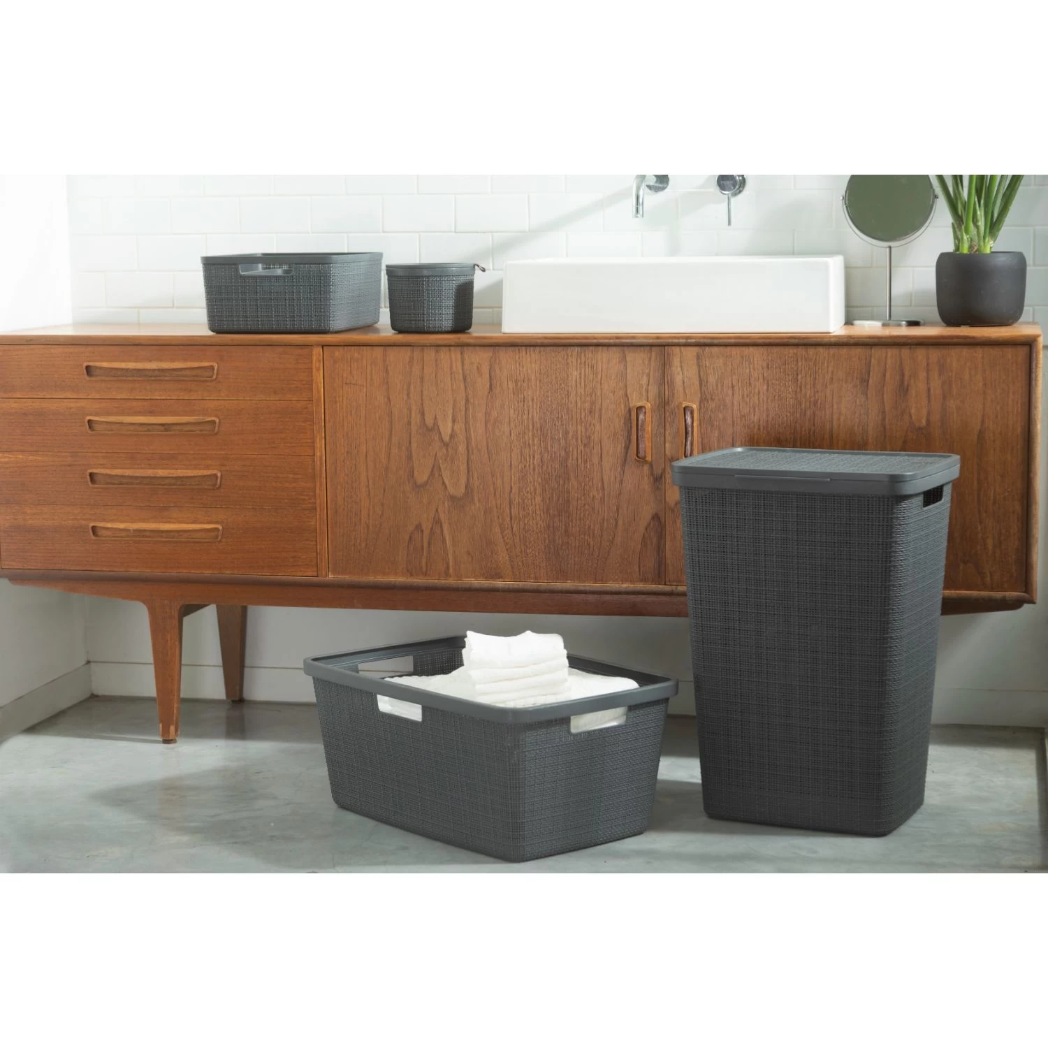 Curver Jute Wasmand 46L Deep Shadow 3 Curver Jute Wasmand 46L Deep Shadow - Afbeelding 3