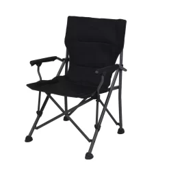 Redcliffs Campingstoel Opvouwbaar Met Armleuning Zwart