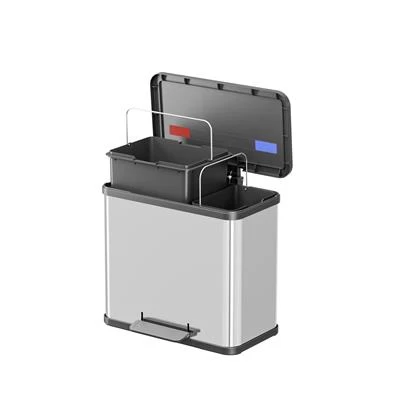 Hailo Öko Duo Plus Pedaalemmer 17X9L Rvs 2 Hailo Öko Duo Plus Pedaalemmer 17X9L Rvs - Afbeelding 2