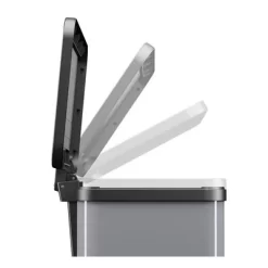 Hailo Öko Duo Plus Pedaalemmer 3X9L Metallic Grijs -NL-Huis & Thuis 101 6249 3 1