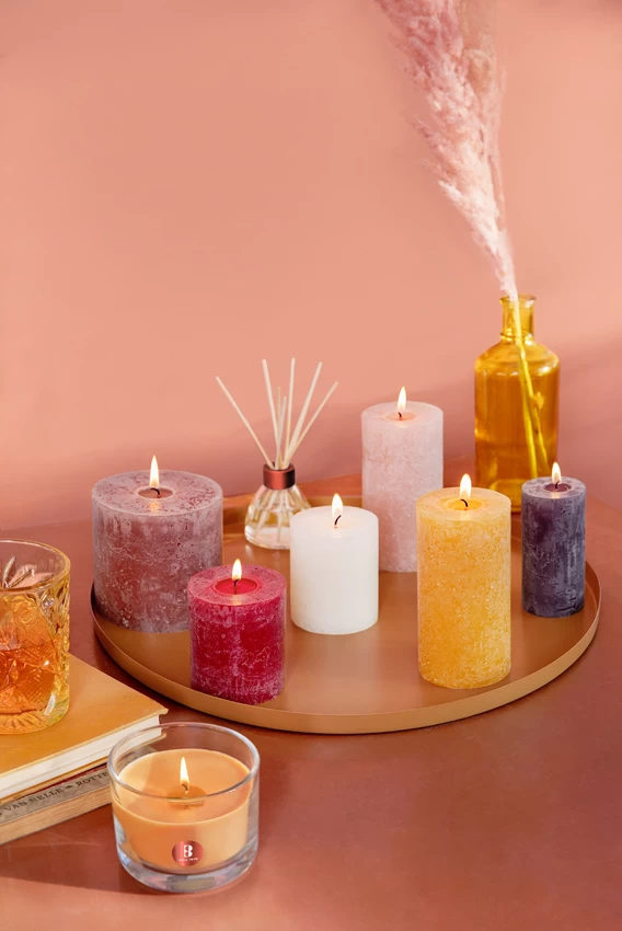 Bolsius Rustiek Stompkaars Wit 80x68 Mm 2 Bolsius Rustiek Stompkaars Wit 80x68 Mm - Afbeelding 2