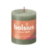 Bolsius Rustiek Stompkaars Olijfgroen 80x68 Mm