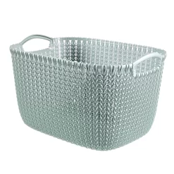 Curver Knit Opbergmand Maat L 19 L Blauw