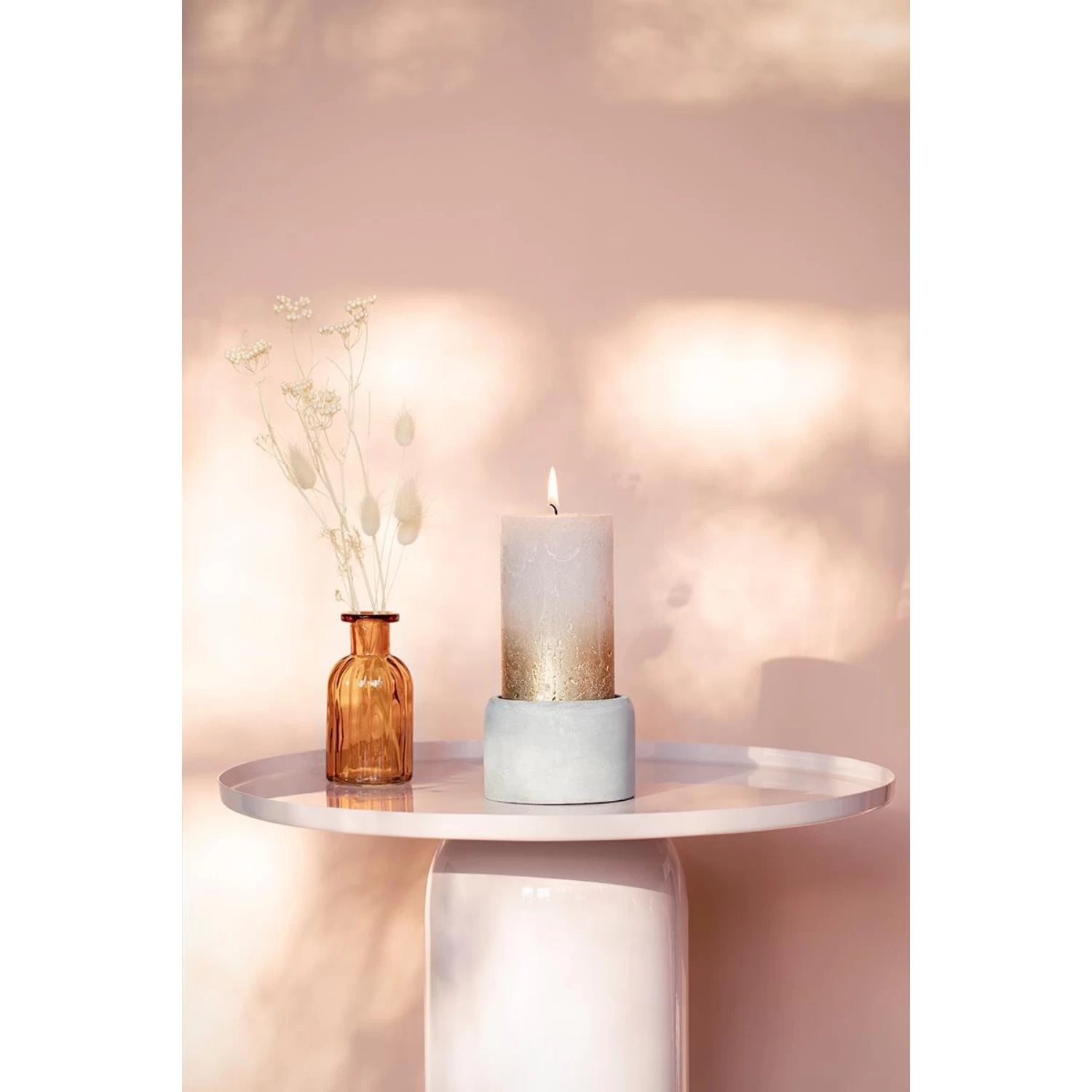 Bolsius Sunset Stompkaars Fading Grijs-goud 80x68mm 4 Bolsius Sunset Stompkaars Fading Grijs-goud 80x68mm - Afbeelding 4