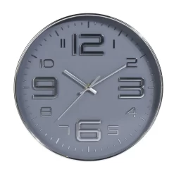 Wandklok 30,5 Cm 3 Assorti Zilver