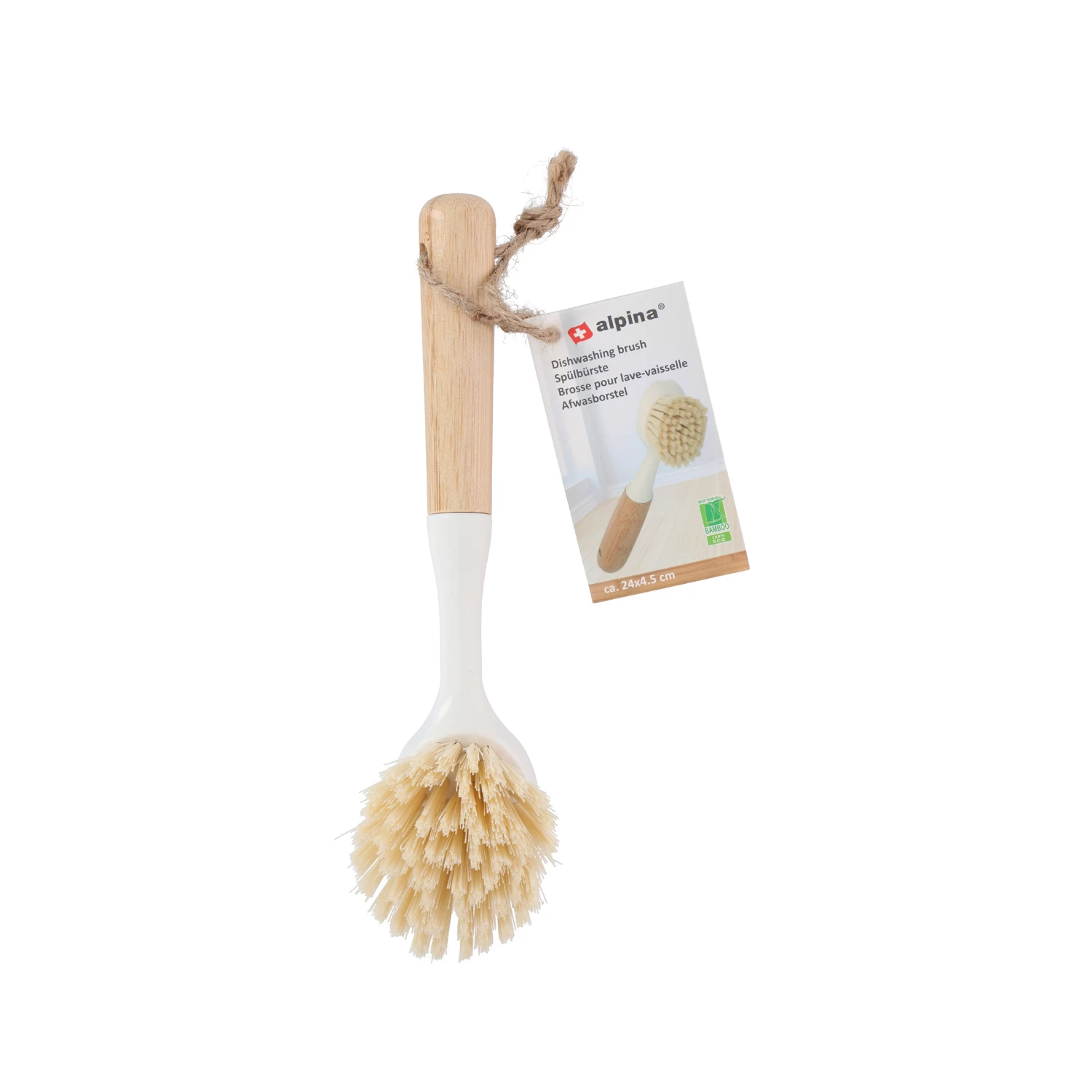 Alpina Afwasborstel Bamboe Crème 1 Alpina Afwasborstel Bamboe Crème