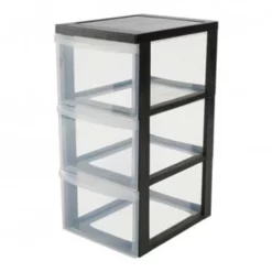 Iris Ladekast 3x15L 39x29x61.5 Cm Metwieltjes