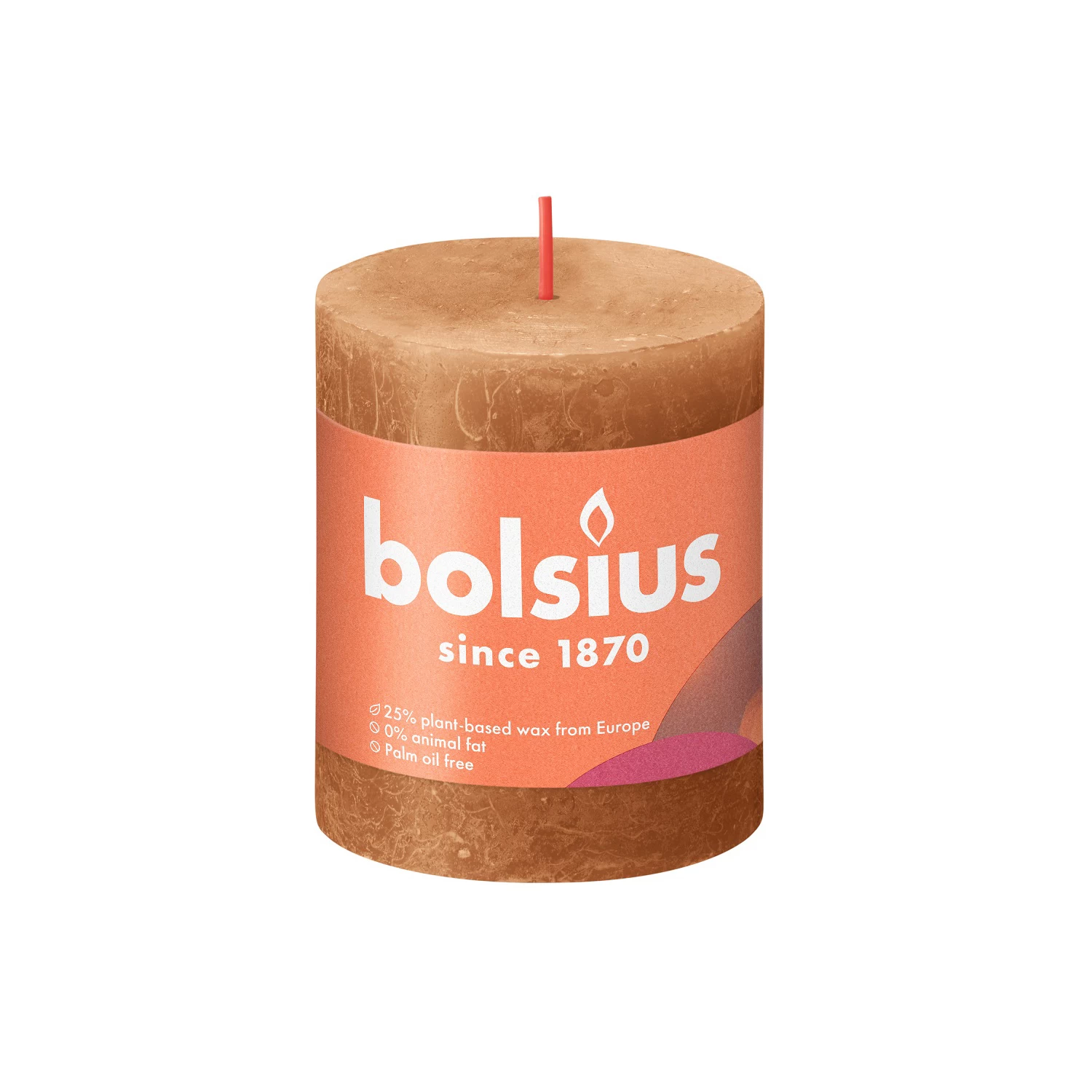 Bolsius Rustiek Stompkaars Spicy Bruin 80x68 Mm 1 Bolsius Rustiek Stompkaars Spicy Bruin 80x68 Mm