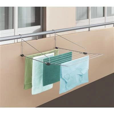 Tomado-Metaltex Hangdroogrek Den Haag Zilvergrijs 2 Tomado-Metaltex Hangdroogrek Den Haag Zilvergrijs - Afbeelding 2