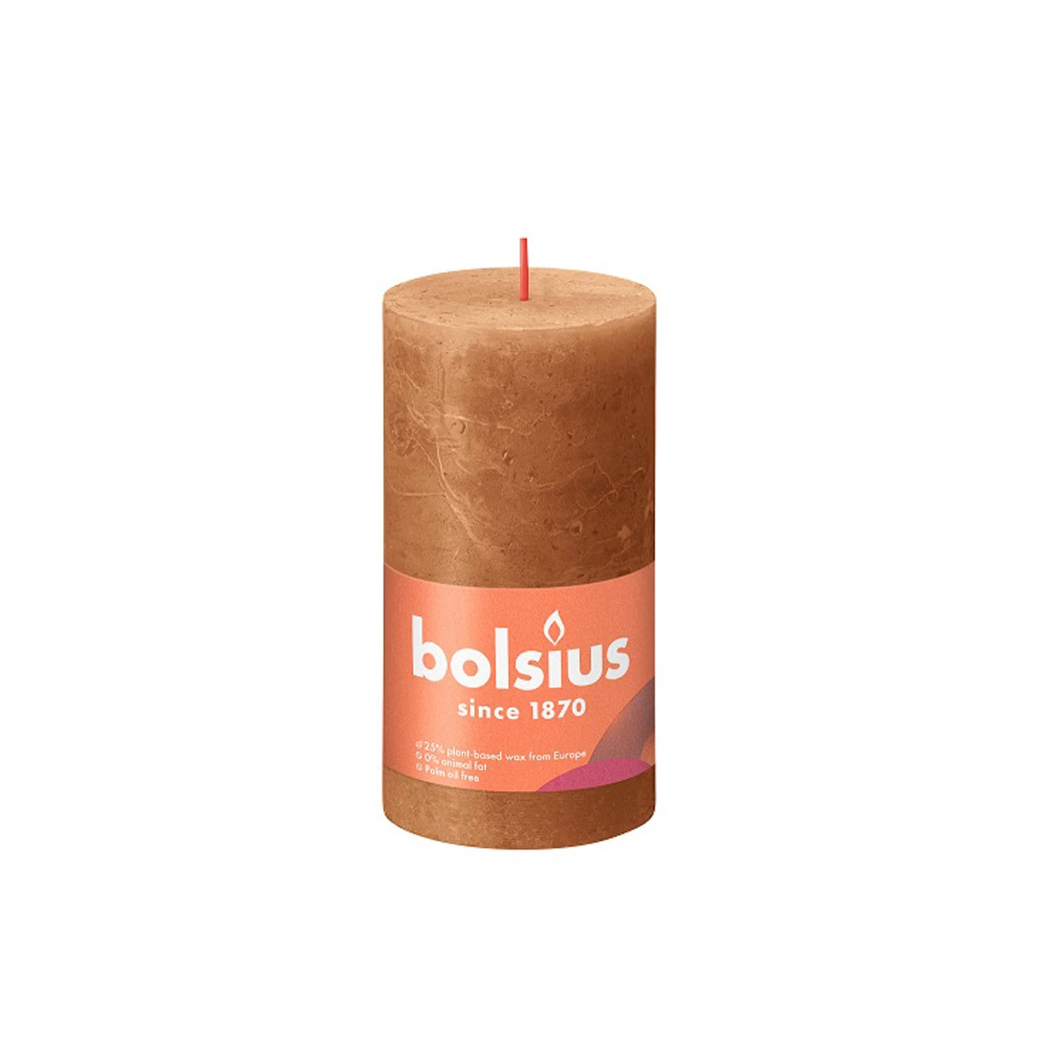 Bolsius Rustiek Stompkaars Spicy Bruin 130x68 Mm 1 Bolsius Rustiek Stompkaars Spicy Bruin 130x68 Mm