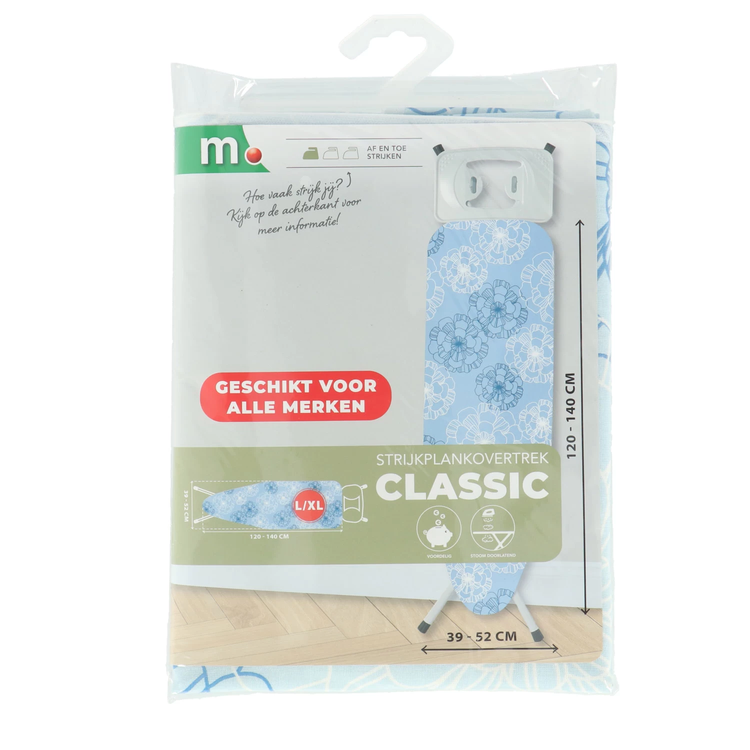 Marskramer Strijkplankhoes Classic 100x125Maat L - XL 1 Marskramer Strijkplankhoes Classic 100x125Maat L - XL