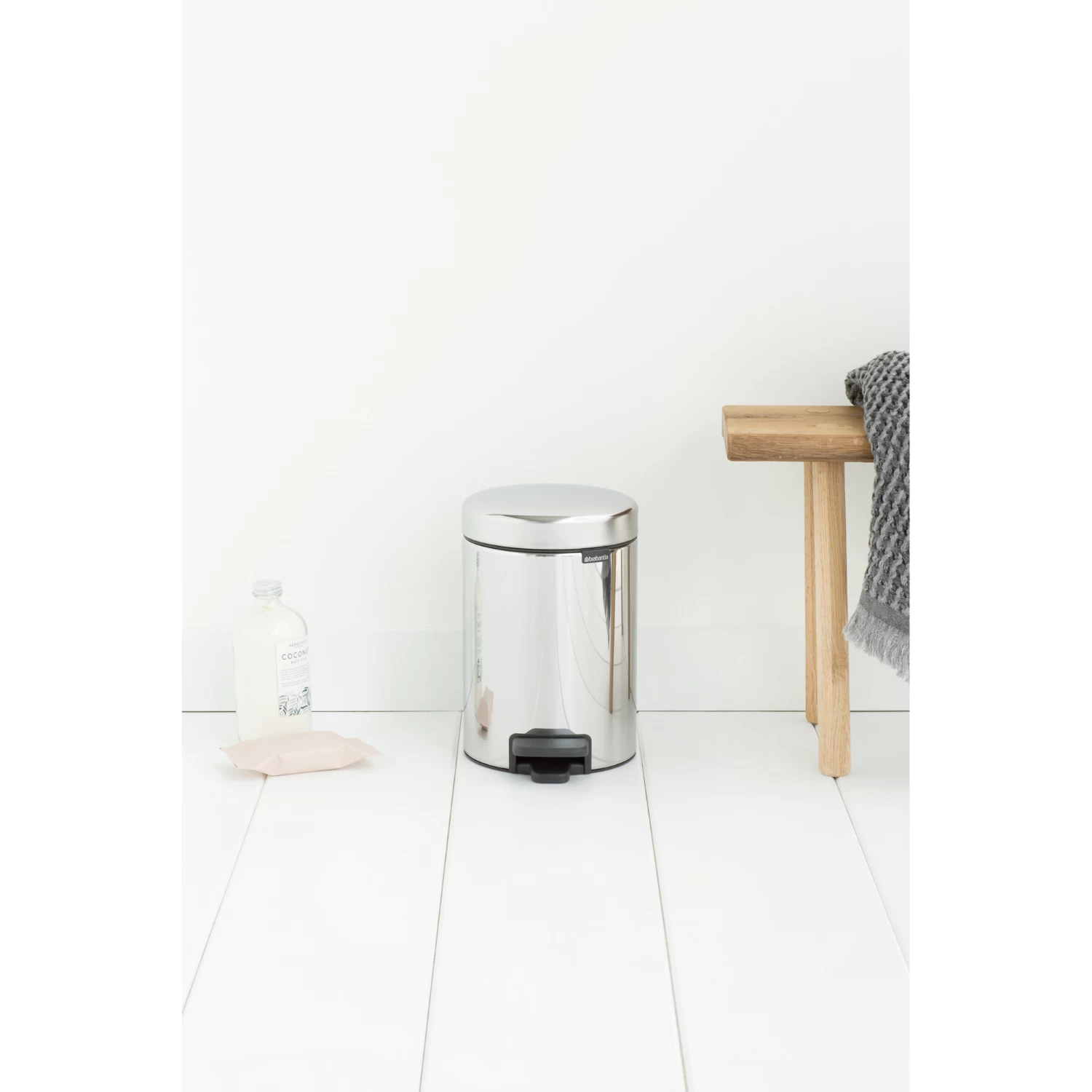 Brabantia Newicon Pedaalemmer 3 L Brilliant Staal 4 Brabantia Newicon Pedaalemmer 3 L Brilliant Staal - Afbeelding 4