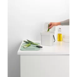 Brabantia Sort & Go Afvalbakje 3 Liter Light Grey -NL-Huis & Thuis 102 3229 5 1