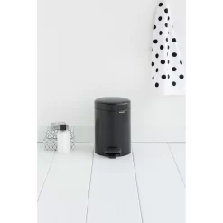 Brabantia Newicon Pedaalemmer 3 L Mat Zwart -NL-Huis & Thuis 102 3321 4 1