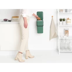 Brabantia Sort & Go Afvalemmer 12 L Fir Groen -NL-Huis & Thuis 102 9803 5 1