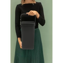 Brabantia Sort & Go Afvalemmer 12 L Grijs -NL-Huis & Thuis 102 9805 5 1