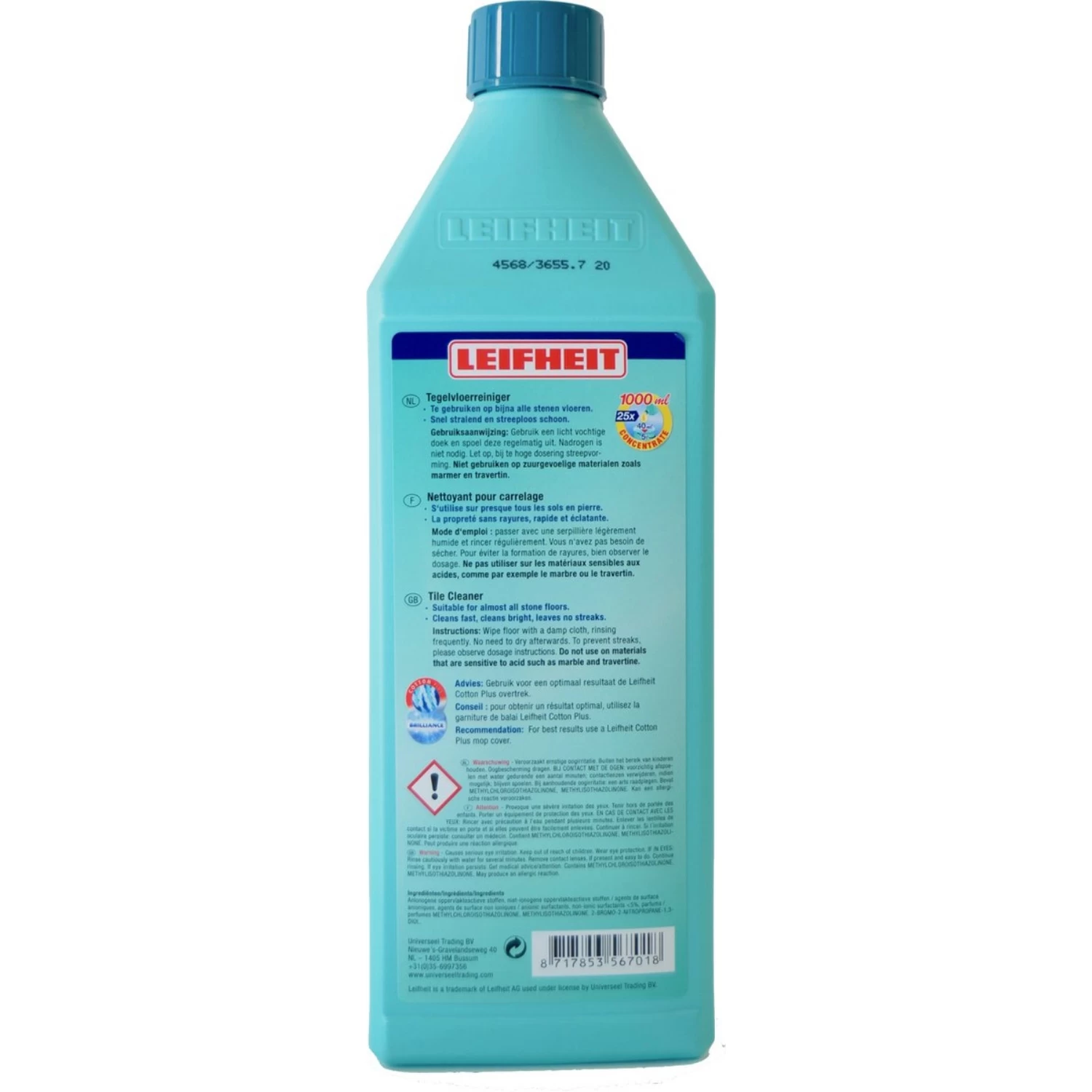 Leifheit Tegel Reiniger 1 Liter 2 Leifheit Tegel Reiniger 1 Liter - Afbeelding 2