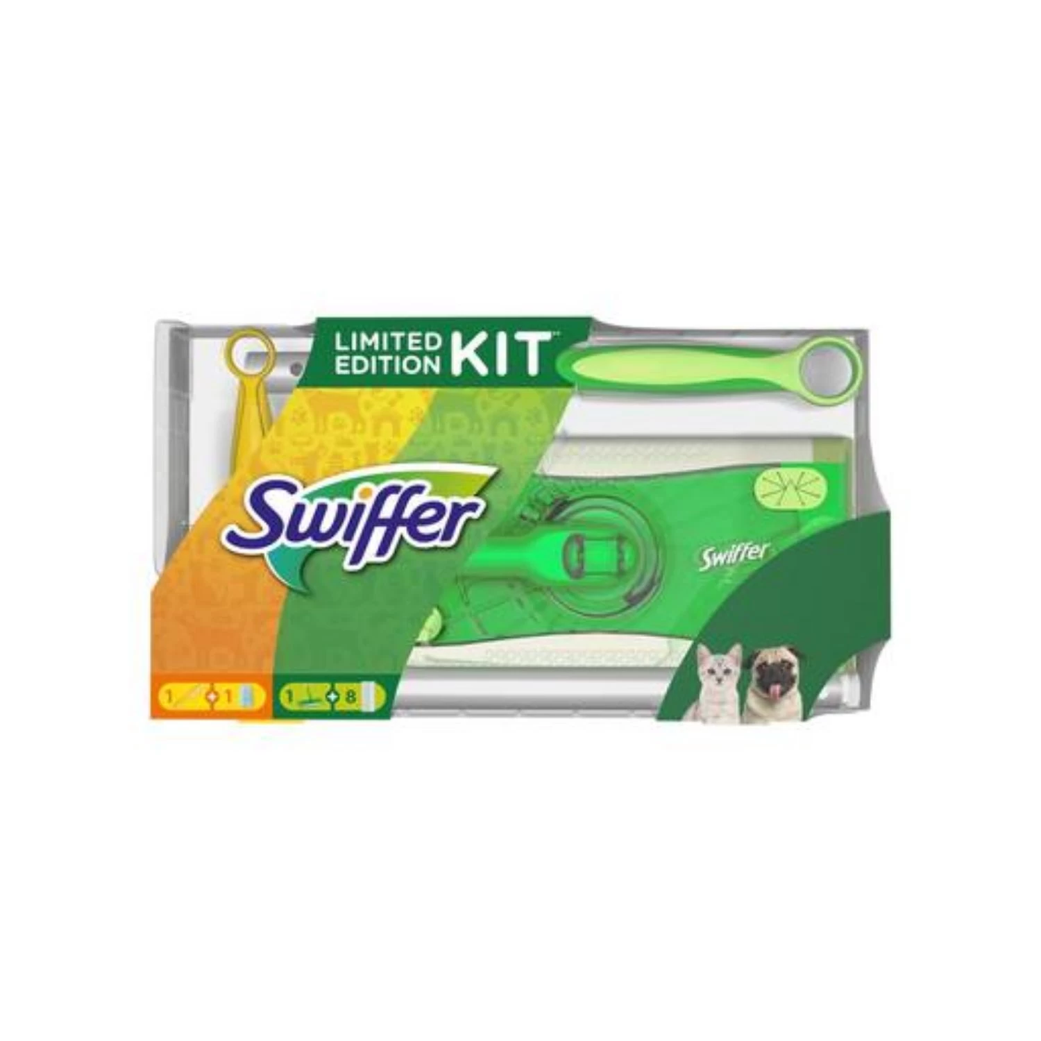 Swiffer Duo Stof-Wis Systeem Starterkit + 8Navullingen 1 Swiffer Duo Stof-Wis Systeem Starterkit + 8Navullingen