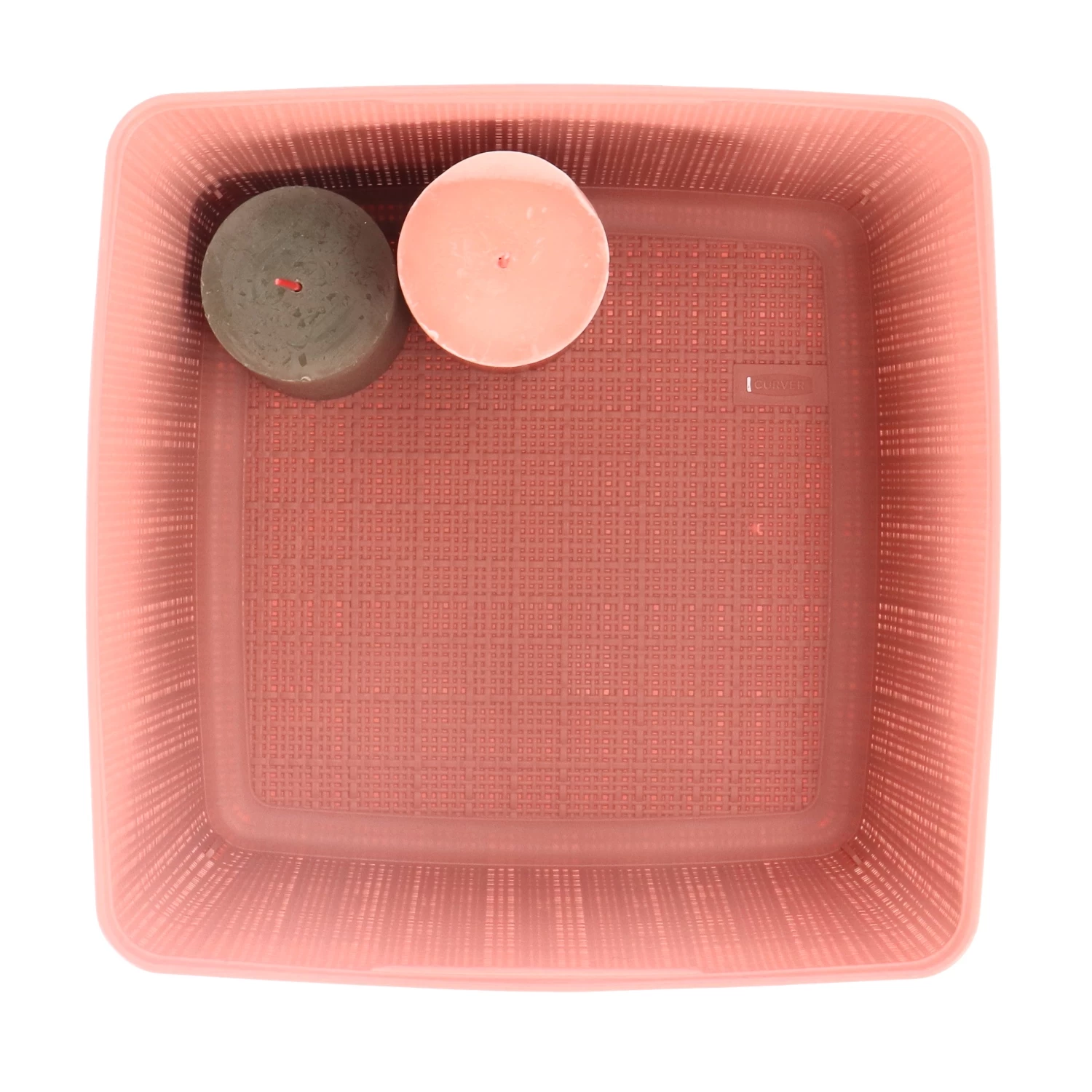 Curver Jute Opbergmand Cube 17L Rose Dawn 4 Curver Jute Opbergmand Cube 17L Rose Dawn - Afbeelding 4