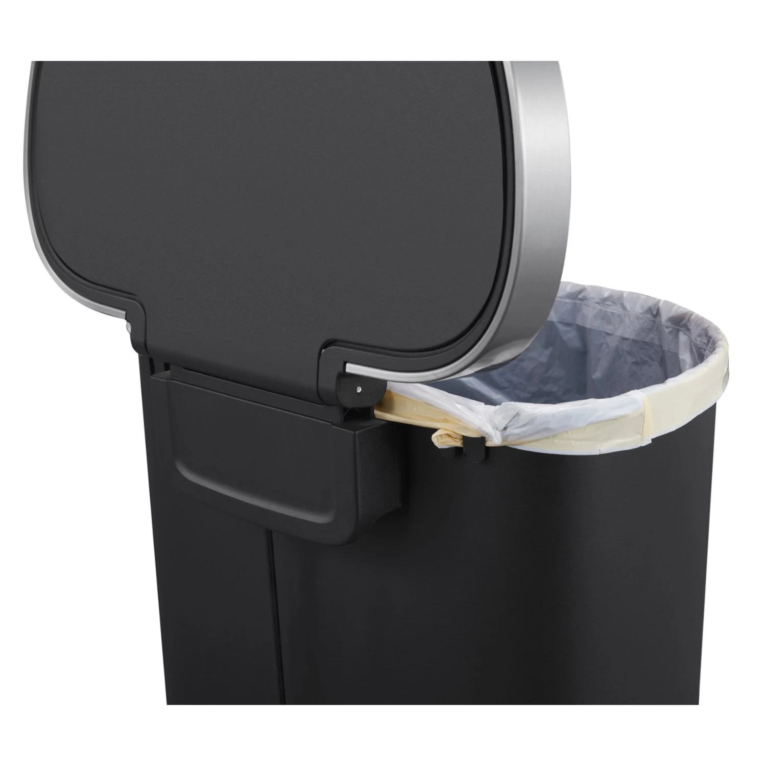 Eko Hana Pedaalemmer 55l Zwart Ingebouwde Wielen 8 Eko Hana Pedaalemmer 55l Zwart Ingebouwde Wielen - Afbeelding 8