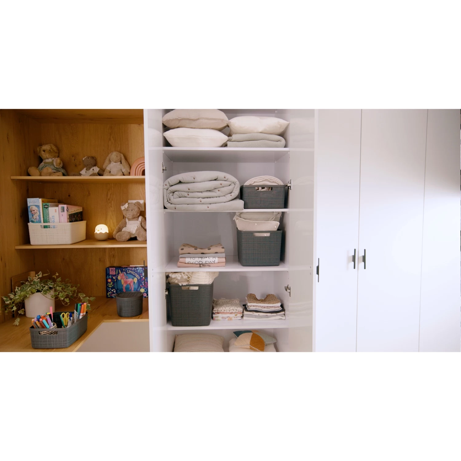 Curver Mand Jute Look 5L Donkergrijs 5 Curver Mand Jute Look 5L Donkergrijs - Afbeelding 5