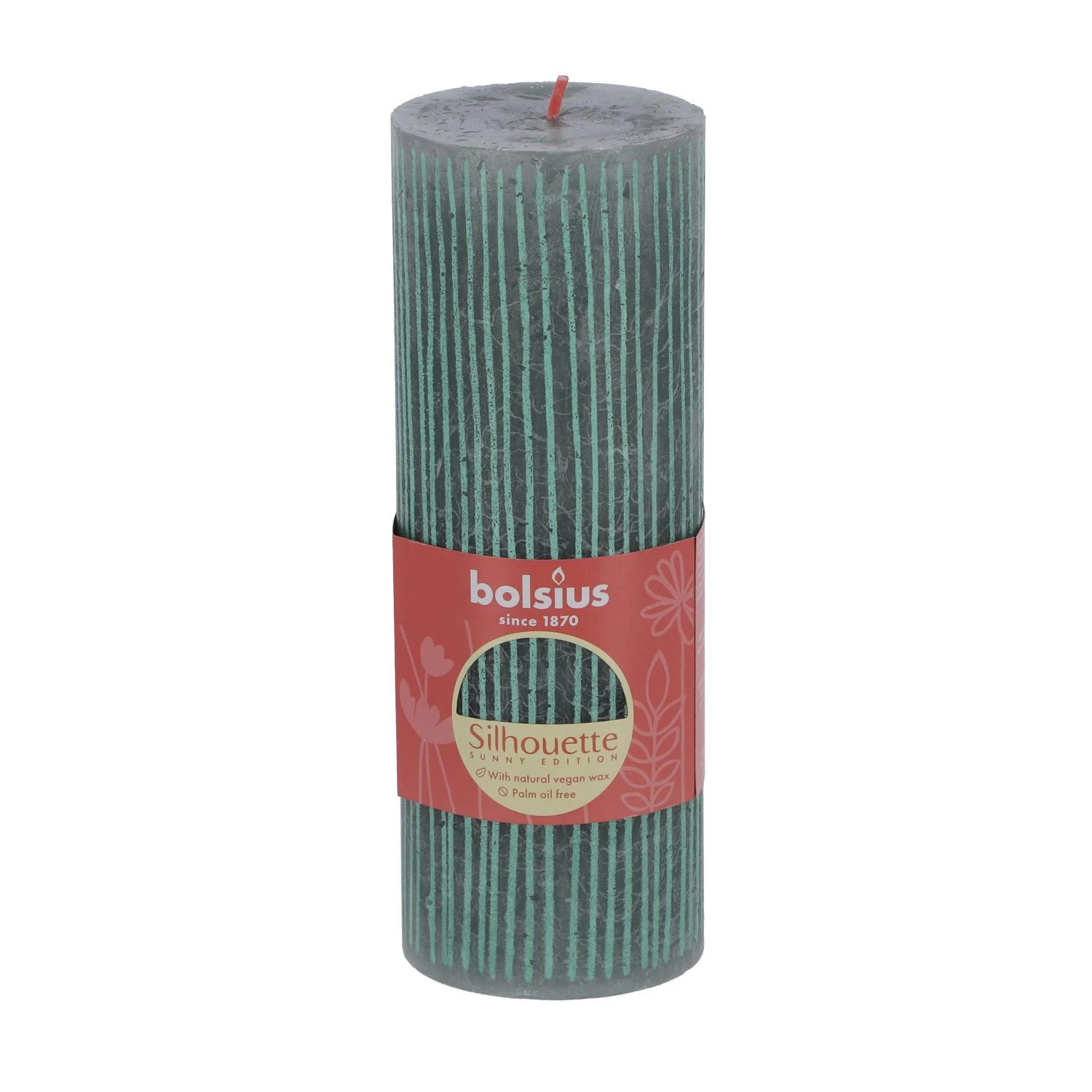 Bolsius Stompkaars Rustiek 19 X 6,8 Cm Jade Green 3 Bolsius Stompkaars Rustiek 19 X 6,8 Cm Jade Green - Afbeelding 3